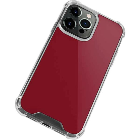 Burgundy iPhone 15 Pro Clear Case